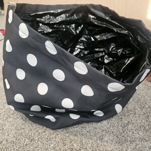 Stylish Black Polka Dot Storage Bin